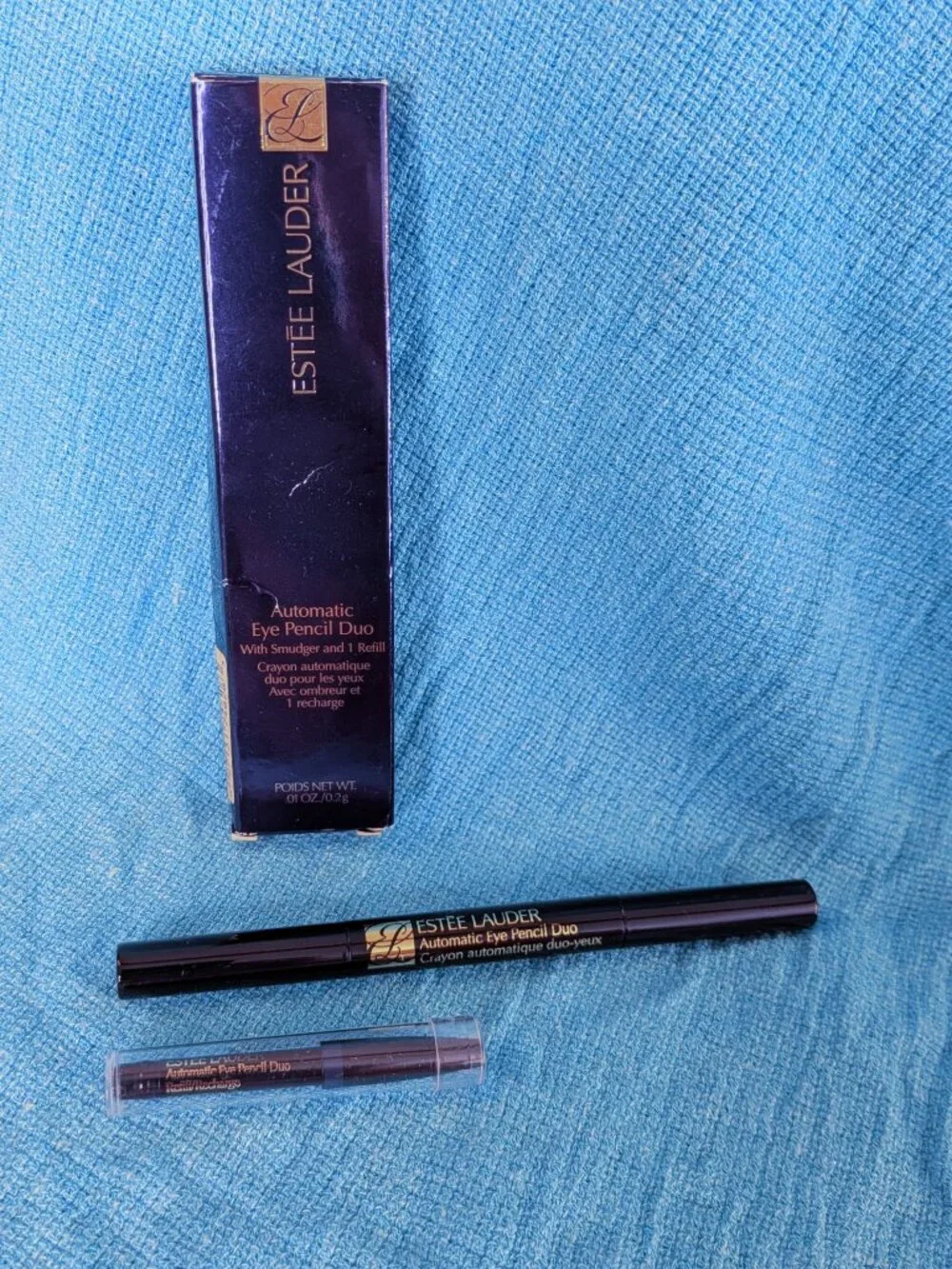 Estee Lauder Automatic Eye Pencil Duo with Brush and 1 Refill Royal Blue #34